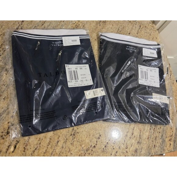 NWT Lot of 2 Talbots The Tee 100% Pima Cotton Sleeveless Size XL Pet Black Blue - Picture 4 of 13